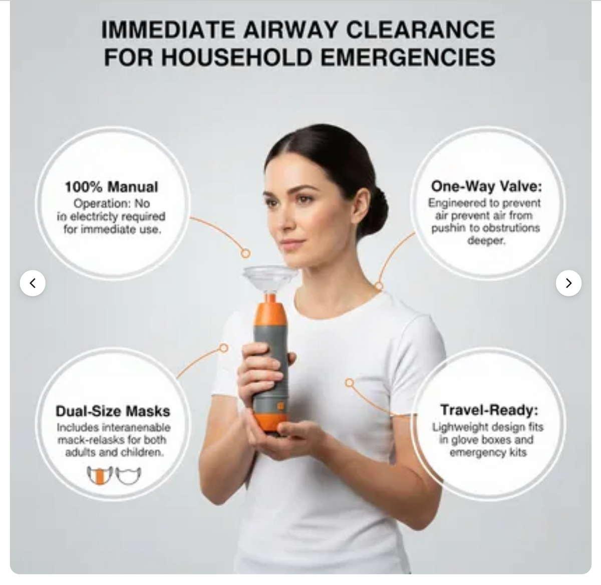 Anti-Choking BreatheSafe Emergency Rescue Kit